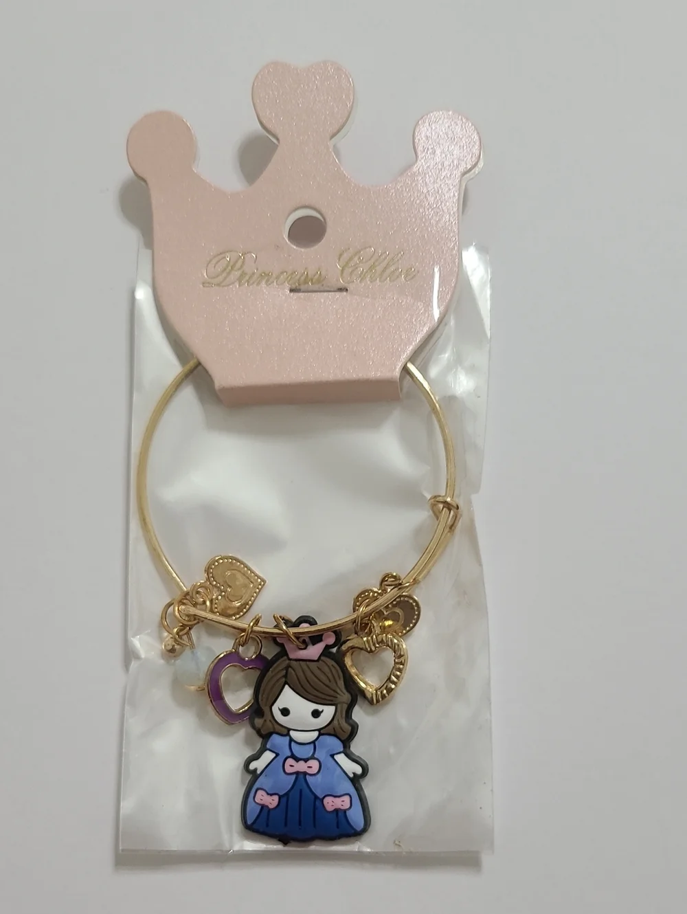 Princess Chloe Girls Gold Charm Bracelet